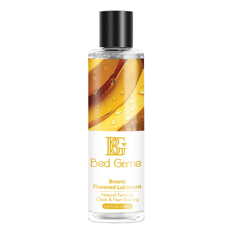 BED GAME Water-Based Personal Lubricant, Banana Flavored Lube, Lube for Men, Women and Couples, Non-Staining, 6.8 Oz…